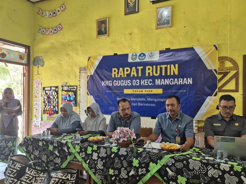 Pertemuan Rutin KKG Gugus 03 Kecamatan Mangaran